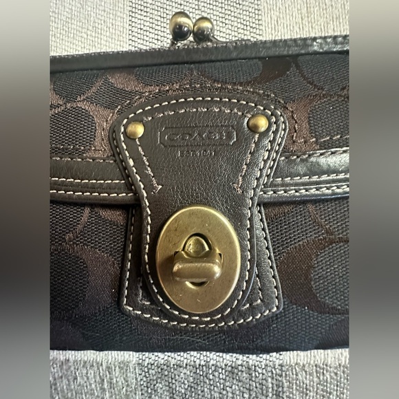 Authentic Coach Vintage Legacy Signature Brown Slim Wallet! NWT - Picture 2 of 7
